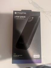 Brand New Sealed Mophie Juice Pack iPhone 15 Battery Case w/charging Black NEW