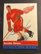 1998 Topps BLAST FROM THE PAST RC Rookie Card Reprint Gordie Howe Red Wings