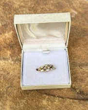 14k Yellow Gold Diamond Marquise Ring With 10...