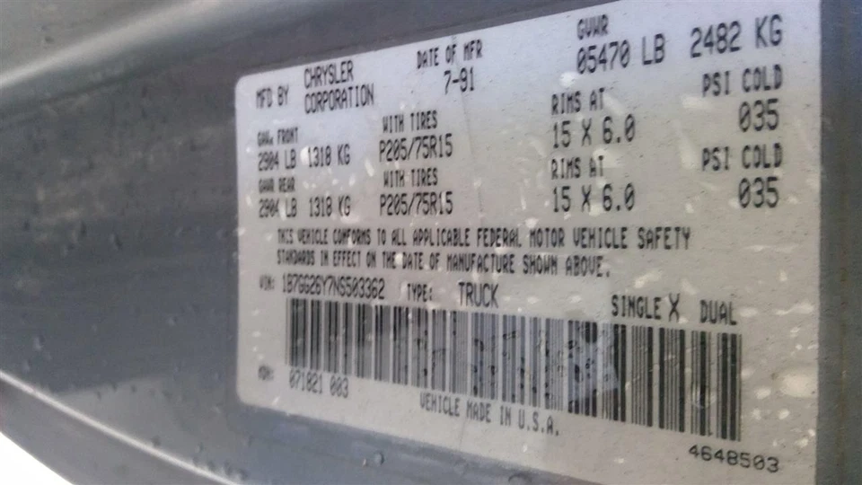 Used Windshield Wiper Motor fits: 1992 Dodge Dakota Grade A - Image 4 of 4