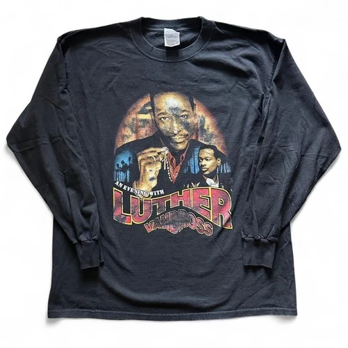 Luther Vandross Concert Tour T Shirt Long Sle 1990s vintage concert t-shirt, vintage, size XL, single stitch, B+ condition