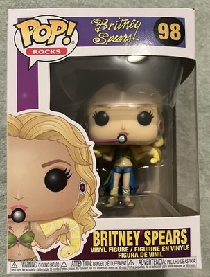 Funko POP Rocks Britney Spears 98 (slave 4 U)Vinyl Figure With Protective Case