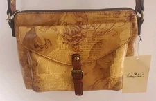 NEW PATRICIA NASH BROWN LEATHER CROSSBODY SHOULDER BAG