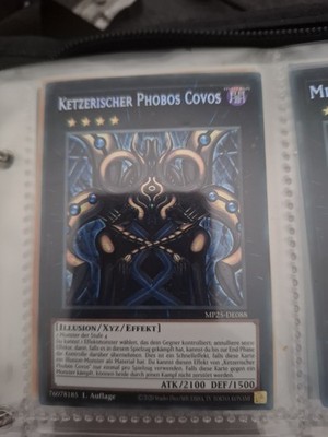 YuGiOh Ketzerischer Phobos Covos MP25-DE088 Secret Rare Deutsch Neu 1st