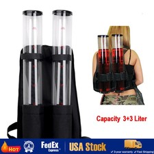 Double Tank Drink Beverage Dispenser Backpack Beer liquid Shot Pump Gun PUB NEW