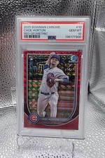 2025 Bowman - Chrome Prospects Cade Horton #BCP-10 Red Geometric Refractor 1/5