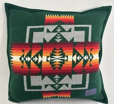 Pendleton Beaver State Reversible Wool Pillow Southwest Made In USA