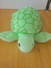 Aurora World Light Green Sea Turtle Plush Stuffed Animal Toy 10" Coastal Beach