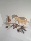Vtg Marx Jay West Cowboy Figure with extra accessories and Horse