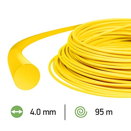 Oregon Filo Giallo 4mm Tondo per Erba Alta e Arbusti - Taglio Netto - 2