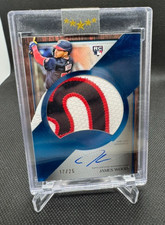 2025 Topps Five Star Jumbo Patch Auto Prime Blue James Wood #JPA-JWO /25 Rookie