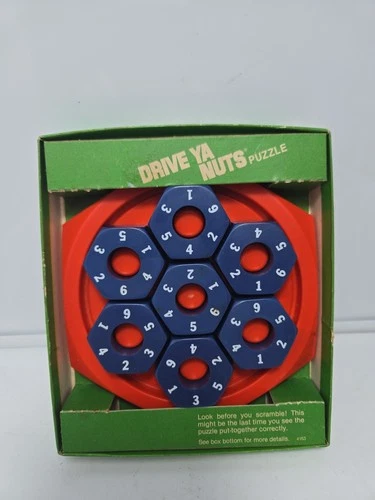 Vintage Drive Ya Nuts Mini Brain Teaser Puzzle Game Milton Bradley 1980