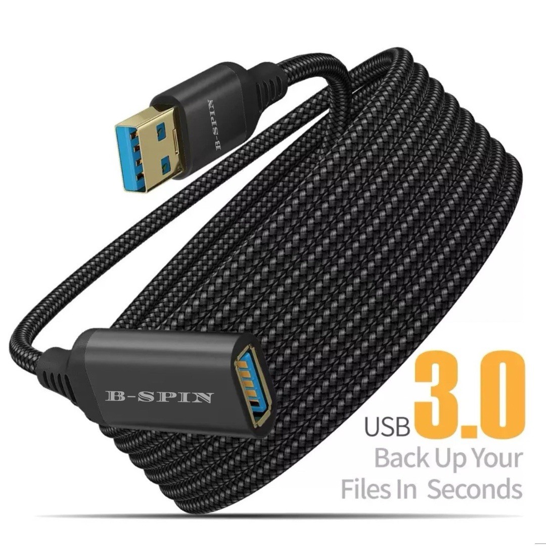 USB Extension Data Cable USB 3.0 Male to Female Adpter Cord For PC Laptop Camera-image