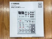 YAMAHA AG 06 MK2 W 6ch Live Streaming Mixer White Audio interface Music Gear Pro