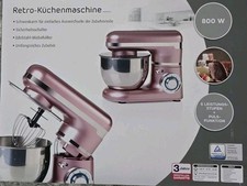 Küchenmaschine Retro Rosa inklusive Zubehör 