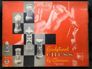 VINTAGE Ganine Gothic Sculpted Chess Pieces [Pleasant Time] SEE DESC