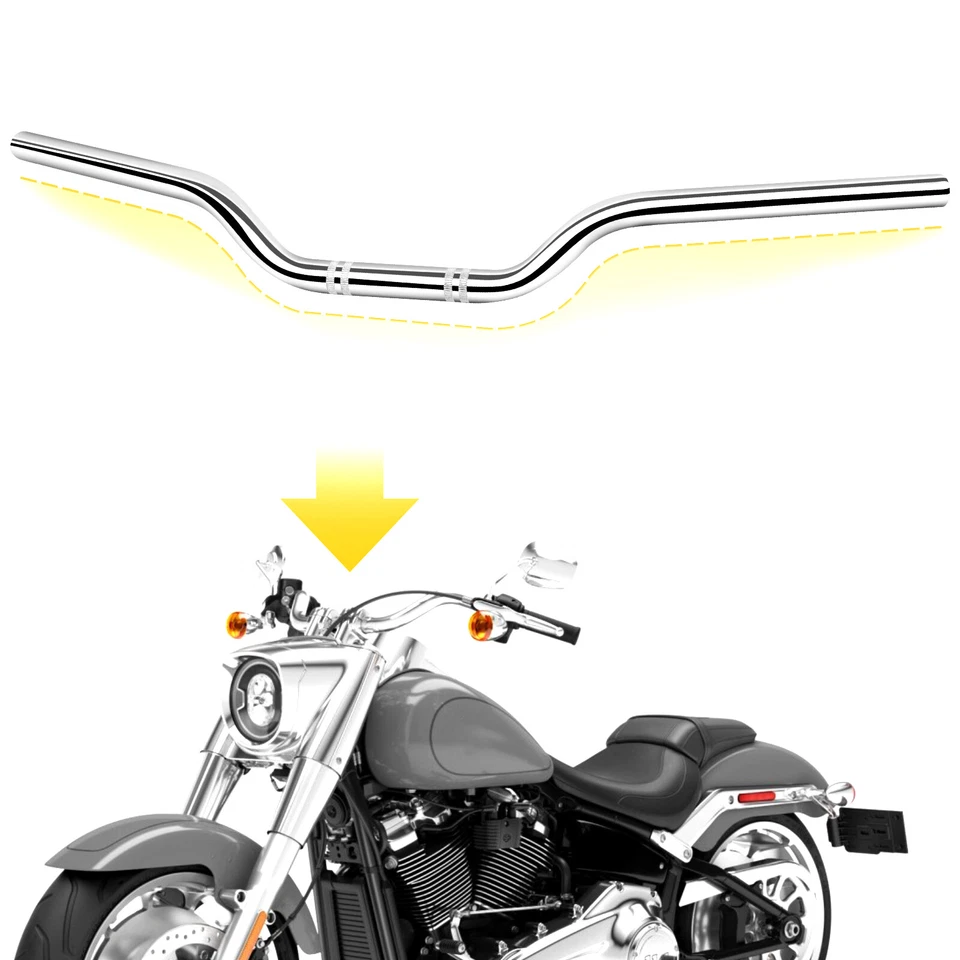 Barra de arrastre rastreador manillar motocicleta 7/8" para Suzuki GS 750 650 550 450 1000 Foto 2 de 4