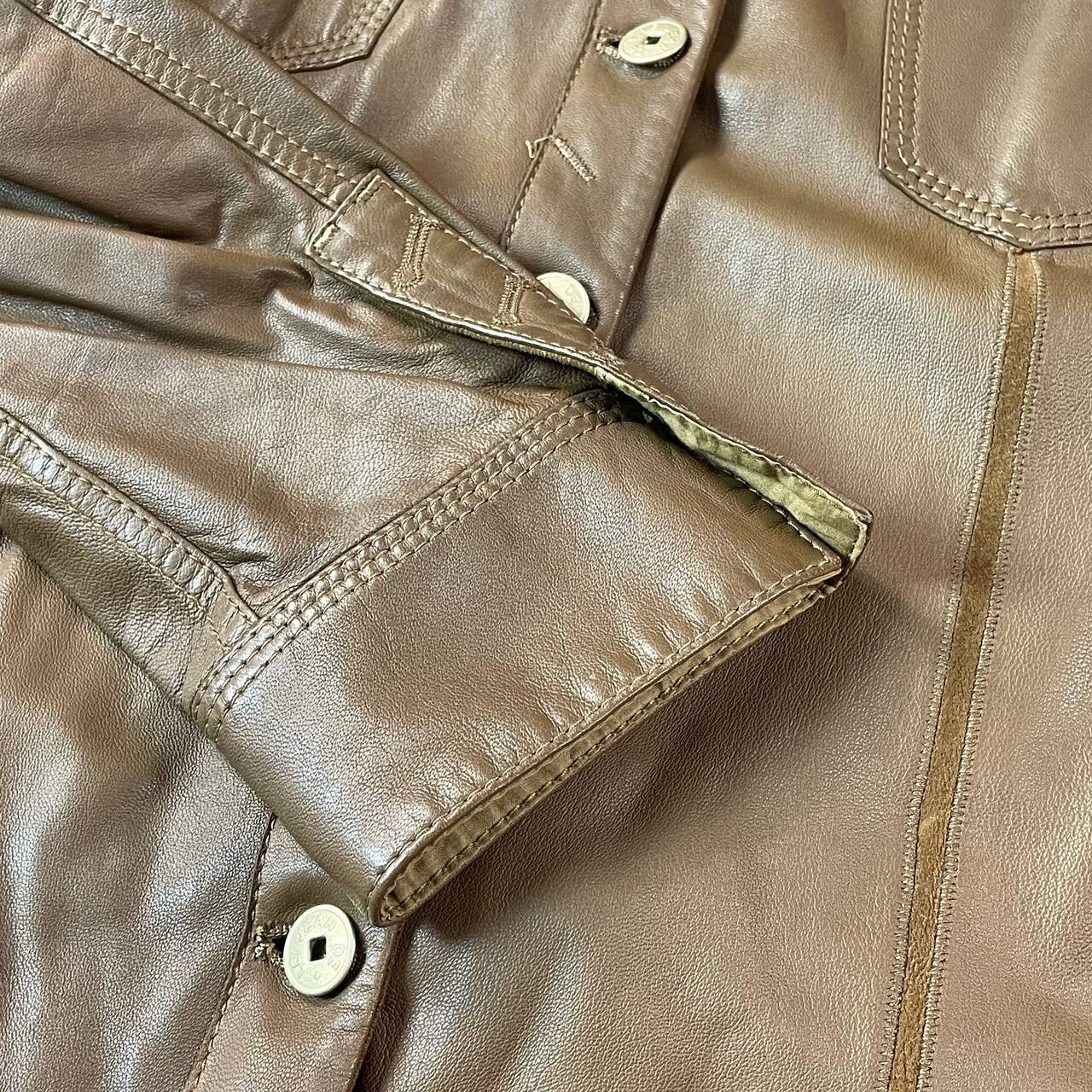 MARITHÉ FRANCOIS GIRBAUD PATCHWORK LEATHER JACKET - image 8