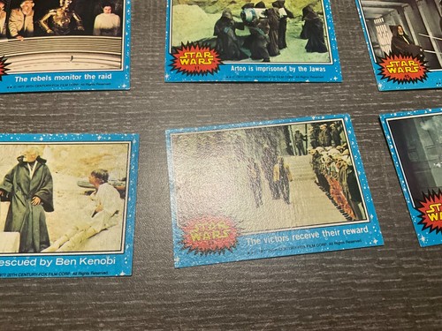 RARE Lot Of 14 1977 TOPPS STAR WARS Trading Cards - BLUE Series - Picture 10 of 18