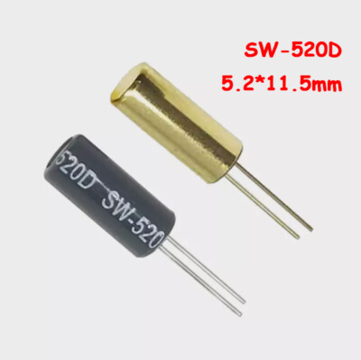 SW-520D Kippschalter Vibrationsschalter Metall Kugelneigungssensor 5.2x11.5mm