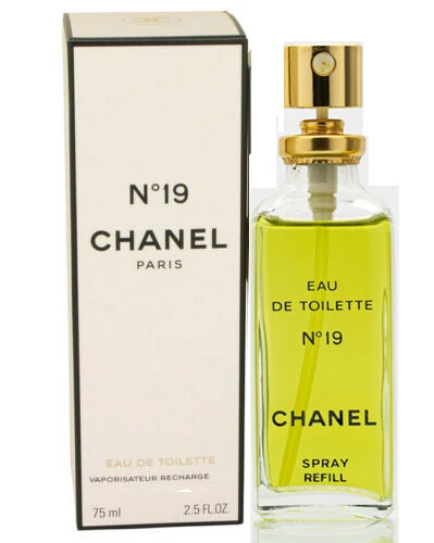 Chanel No 19 2.5 oz / 75 ml Eau De Toilette Refill Spray