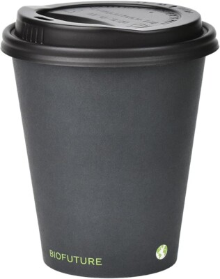 6 Unzen kompostierbare einwandige Kaffeetasse umweltfreundliches Papier auslaufsicher 50-100 STCK.