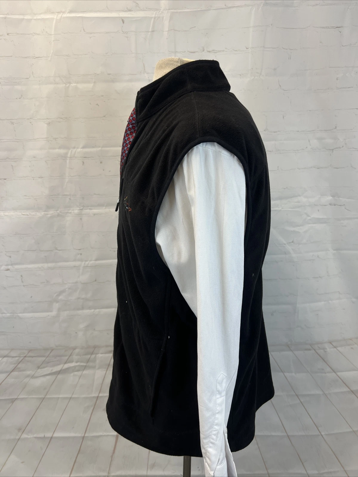 Greg Norman Men's Black Zip Poly Fleece Vest Large $158 Tasso Elba - product detail image 5