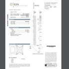 GIA 14k white gold princess cut diamond .98CT I1 J engagement ring 2.5g estate — photo 2