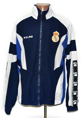 REAL MADRID SPAIN 1997/1998 FOOTBALL TRACK JACKET KELME SIZE XL ADULT
