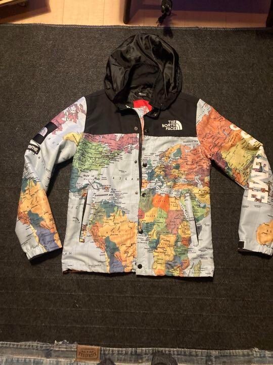 Supreme The North Face Expedition Coaches Jacket Map Design Supreme The North Face Expedition Coaches Jacket Map Design