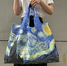 New! Nice! Vincent Van Gogh "Starry Night" Simple Grocery/Travel Tote....Style!