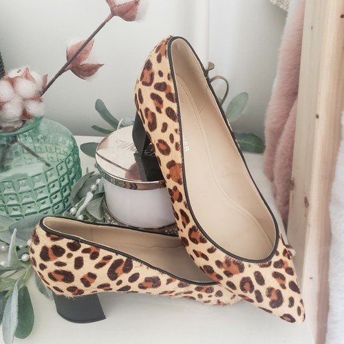 Calf Hair Leather Heels Pumps 