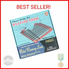 Pepperell Weaving Loom Retro Craft Kit, Red, 1 Count (Pack of 1)