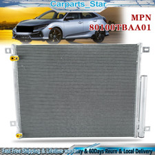 AC Condenser For 2016-2018 Honda Civic 2.0L Coupe Sedan 80100TBAA02,80100TBAA01