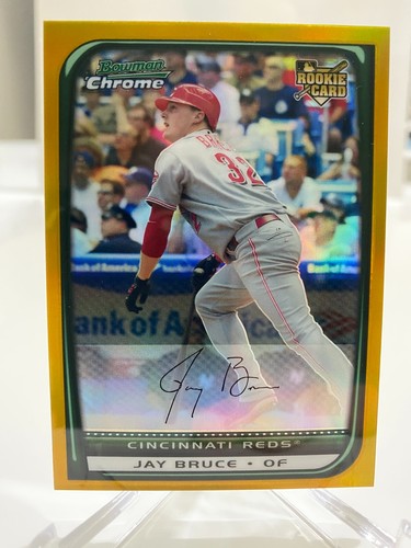 Jay Bruce [Gold Refractor] #BDP11 2008 Bowman Chrome Draft card