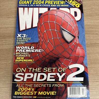 Wizard Magazine February 2004 The Comics Magazine Spidey 2 New Supergirl