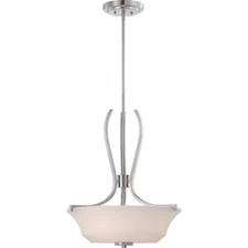 Quoizel Kemper 19" Pendant 4 Light Brushed Nickel KPR2818BN 