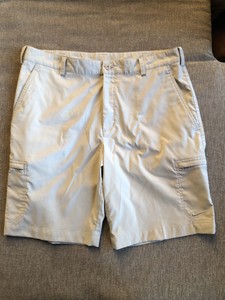 Nike Golf Cargo Shorts Dri-Fit Menâs Size 34 Polyester Spandex Lite Tan 5012 | eBay