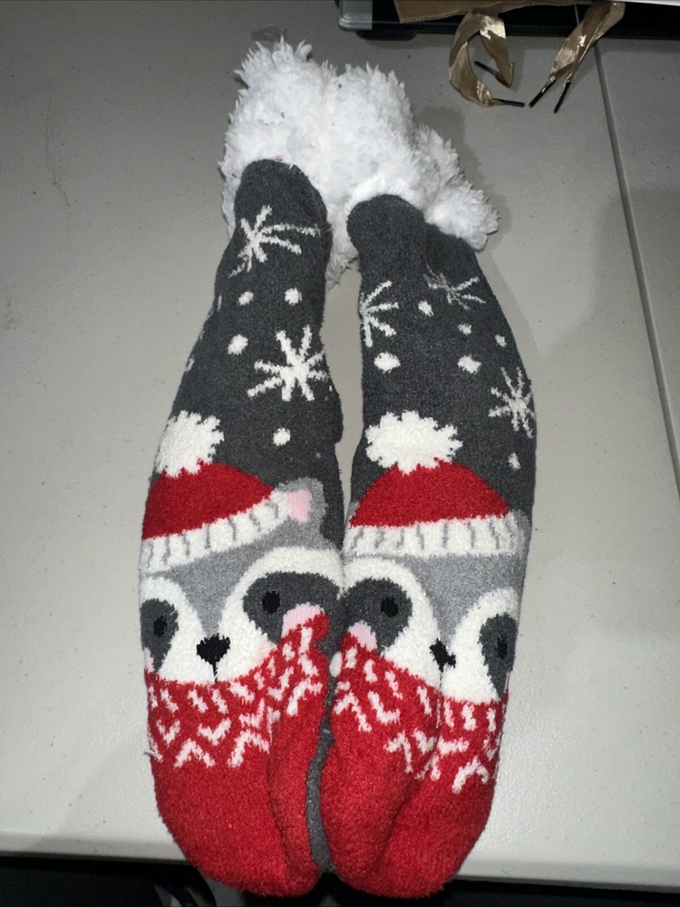 Reckon Christmas Fuzzy Grippy Socks