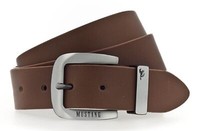 Mustang Leather Belt W125 GüRtel Mid Brown Hellbraun Neu