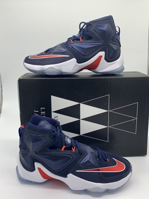 lebron 13 navy blue and red