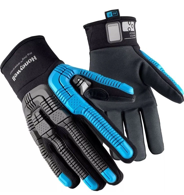 Honeywell 42-615BL/7S Rig Dog Waterproof Gloves, ANSI A6, Slip-On, Small
