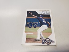 RS20 Milwaukee Brewers 2007 MLB Baseball Pocket Schedule in SPANISH - Miller