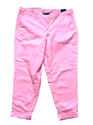 Lane Bryant Woman Plus 20 Pants NWT Peach Pink Boyfriend Cut Roll