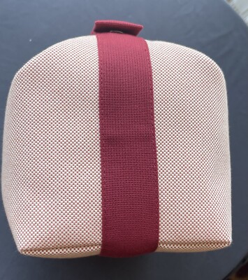 New Hermes Bride A Brac Toiletry Cabriole Cotton GM Baby Horse Red