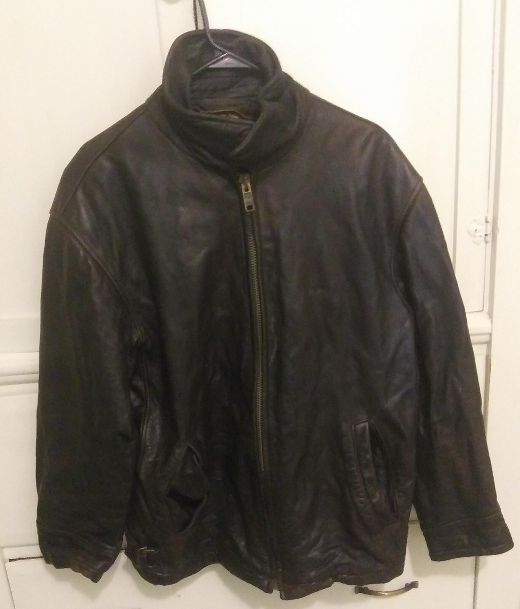 シ*ン様 美品 SSZ get hammered期 leather JKT NA Spiced Jack No 94 men's black leather jacket size M zip up