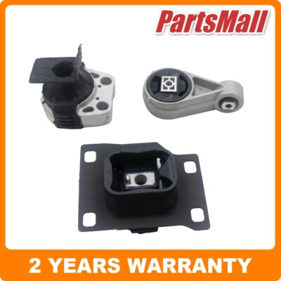 3X Engine Motor Trans Mount A2939,A2986,A5312 for Ford Focus 2.0L 2000-2003 Auto
