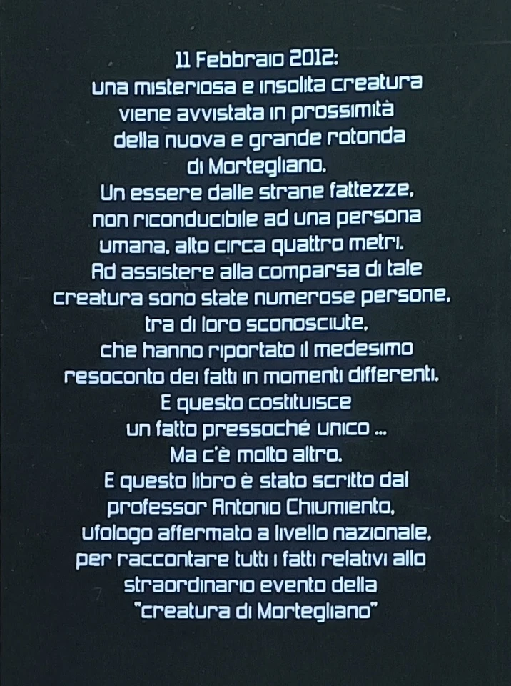 "LA CREATURA DI MORTEGLIANO" Un libro introvabile perfettamente nuovo - Immagine 4 di 4