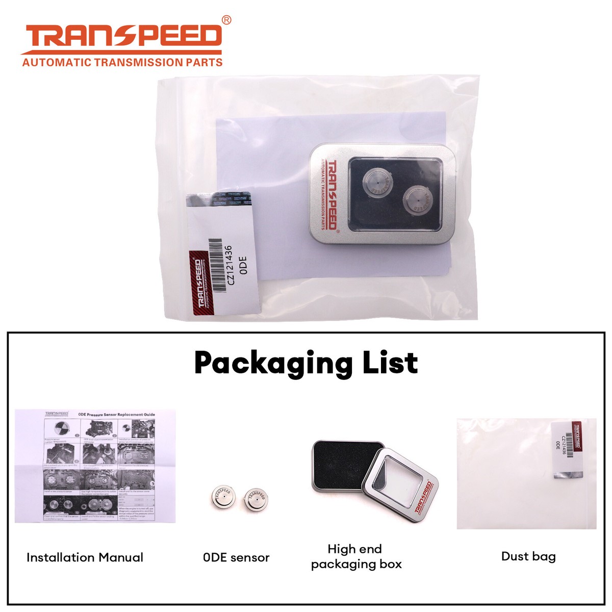 1 Stück Automotive 0DE 0GC DQ380 DQ381 Getriebekupplungsdrucksensor für