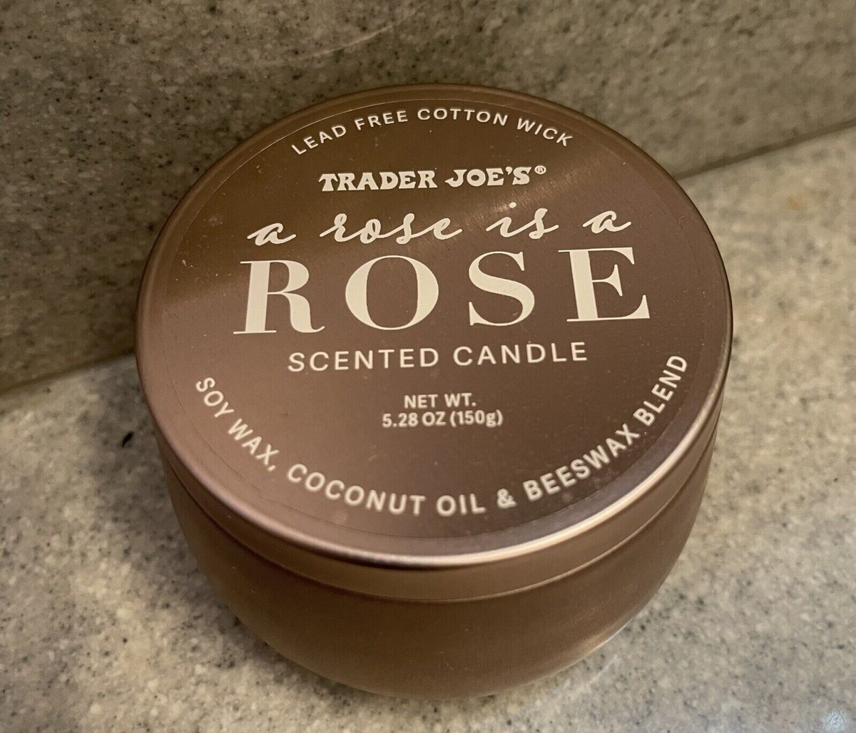 Trader Joe's ROSE Scented Candle Seasonal LIMITED EDITION 5oz